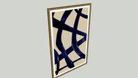 Clarity 1 Abstract Ink Print Wall Décor from Moe's Wholesal