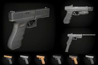 Glock 17 different colors and modifications