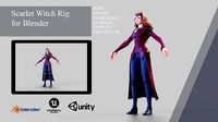 Scarlet Witch Character Rig For Blender