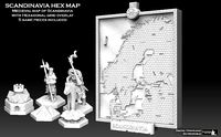 Scandinavia Hex Map | 3D