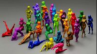 30 Models Lowpoly for Woman | 3D