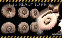 VM90 military truck tyres wheels | 3D