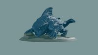 Monster Hunter Zamtrios High Quality Model Posed Base | 3D