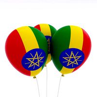 Ethiopia country balloon 3d model