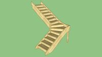 escalier quart tournant gauche