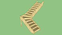 escalier quart tournant droite