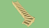 escalier quart tournant à gauche