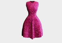 pink glittery dress
