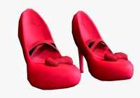 pink high heels