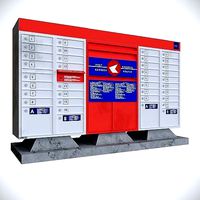 Post Mailbox Low-poly 3D model