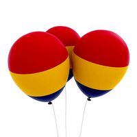 Chad country balloon low poly 3d model