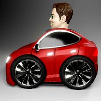 CHIBI CAR No 26  Elon Musk | 3D