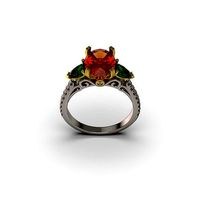 Three-Stone Engagement Ring 017 | 3D