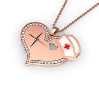 Heart pendant with Doctor style  fashion | 3D