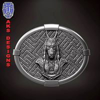 Egyptian anubis v1 Belt buckle | 3D
