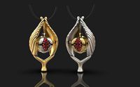 garnet pendant | 3D