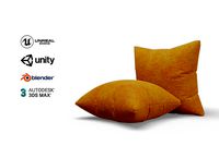 Cushion Orange Denim