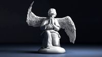 angel praying | 3D