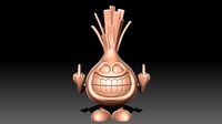 Middle finger fuck you onion | 3D