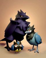 Pokemon - Rookidee Corvisquire and Corviknight | 3D