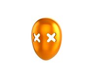 Print002 Golden XX Mask | 3D