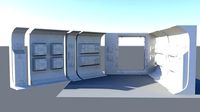 Tantive IV Hallway set | 3D