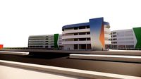 Apartment-residential complex design 3D model