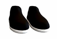 black simple shoes