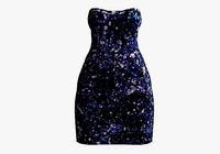 blue glitter dress