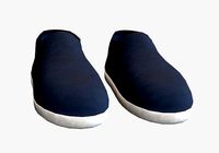 blue simple shoes