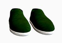 green simple shoes