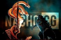 Fan Art  - Godzilla Vs King Ghidorah - Diorama | 3D