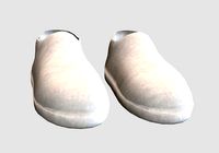 white simple shoes