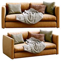 HACKNEY Leather Sofa By HAY