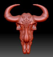 Horned Mammal Skull 3D Model Pack 3D model | 3D