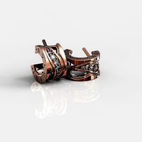 3d model earrings Bulgari  | 3D