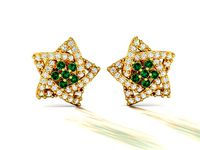 Star Studs Earrings 3dm STL FBX OBJ Render Details | 3D