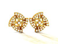 Studs Earrings for Women 3dm STL FBX OBJ Render Details | 3D