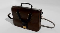 Leather suitcase-briefcase