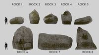 ROCK PACK LOW-POLY PBR 3D MODEL