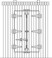 1 Scale  Door Lock Wooden Boxcar Live Steam | 3D