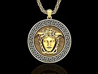 The Versace Medusa Head Medallion Pendant3 | 3D