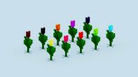 Voxel Tulip
