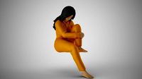 Woman in Deep Thought | 3D