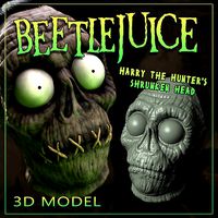 Beetlejuice - Harry The Hunters Shrunken Head | 3D