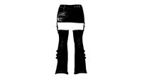 Cryo Punk Skirt With Leggings