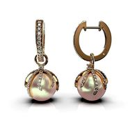 Pearl and Diamond Earrings 2 | 3D