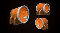 BEER BARREL STYLIZED CARTOON