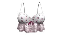 Strap Bralette With Frills