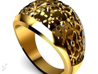 half jali ring stl verified  | 3D